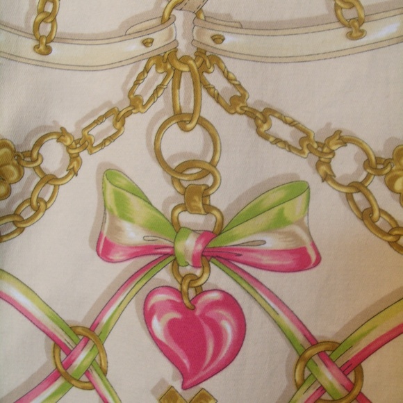 Moschino Chain/Heart Print Maxi Skirt - Picture 6 of 8